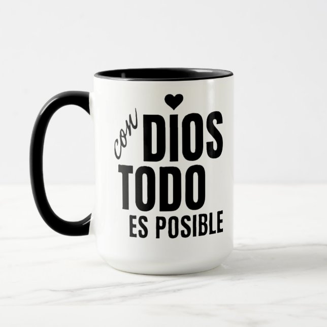 Caneca Taza mug with a religious phrase (Esquerda)