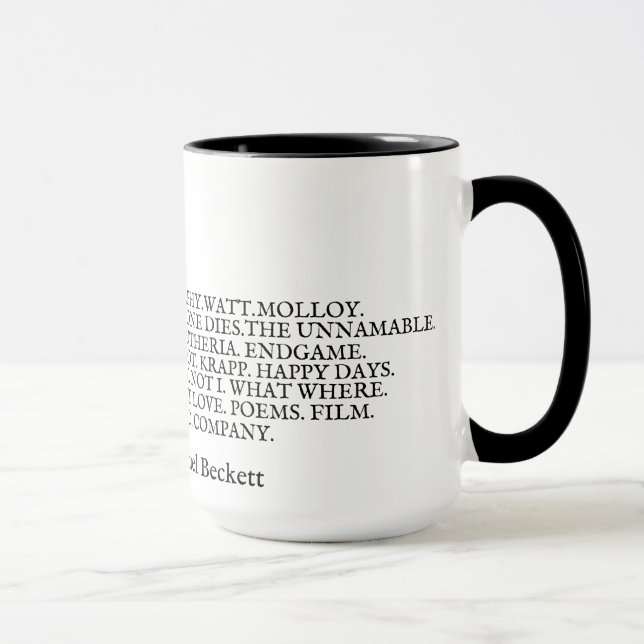 Caneca Taza Obra Samuel Beckett (Direita)