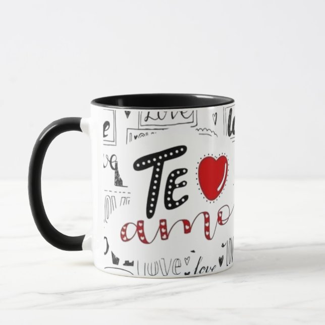 Caneca Taza para café personalizada con foto de pareja (Esquerda)