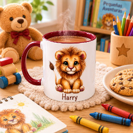 Caneca Taza para niños personalizada con diseño de animal