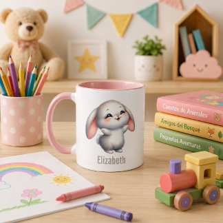 Caneca Taza para niños personalizada con diseño de animal