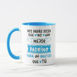 Caneca Taza para Padrino de Bautizo 11oz