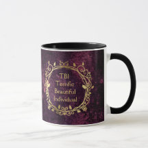 TBI maravilhoso Dourado em roxo