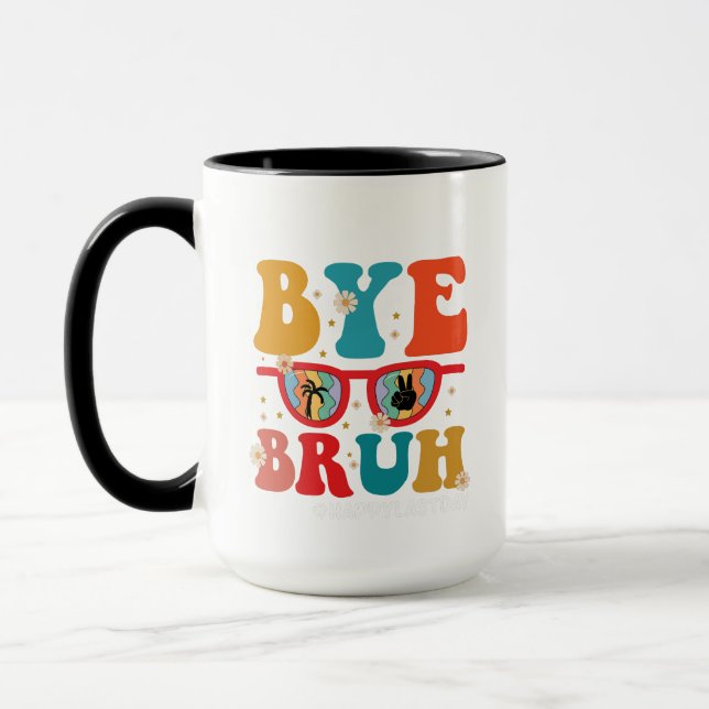 Caneca Tchau Irmão Professor Feliz Último Dia de Aula Ver (Esquerda)