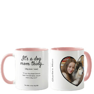 Caneca Te Amo Mãe Personalizada Cachorro Foto e aspas 2