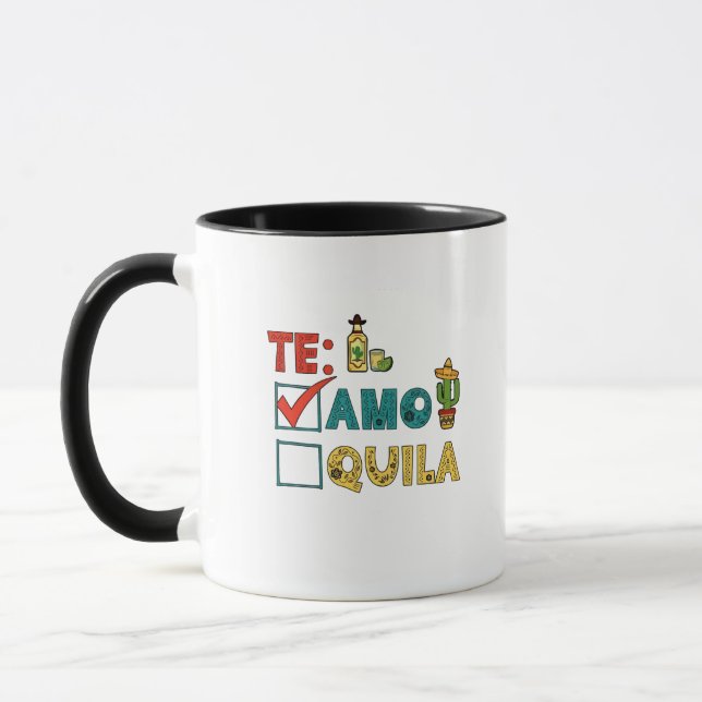 Caneca Te Amo Tequila Cinco De Mayo Funny (Esquerda)