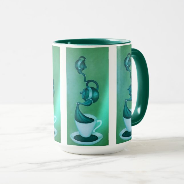 Caneca Tea Art Mug Verde (Frente Esquerda)