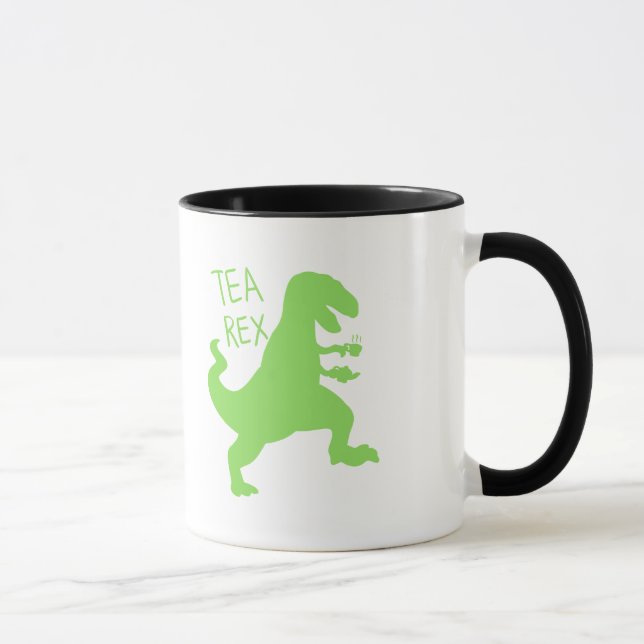 Caneca Tea rex - Escolher cor de fundo (Direita)