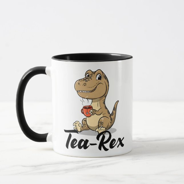 Caneca Tea Rex Funny Mug, Coffee lover, Tea lover (Esquerda)