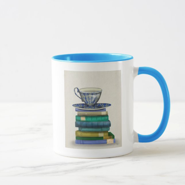 Caneca Teacup e Livros 2 (Direita)