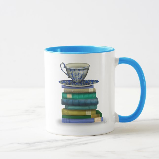 Caneca Teacup e Livros 3 (Direita)