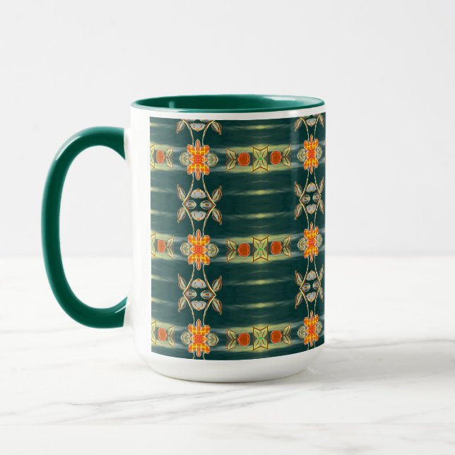 Caneca Teal Green Elegant - Coffee Mug (Esquerda)