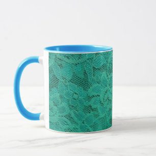 Caneca Teal Lace