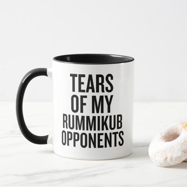 Caneca Tears Of My Rummikub Opponents (Com Donut)