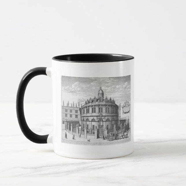Caneca Teatro de Sheldonian, Oxford, 'de Oxonia Illustrat (Esquerda)