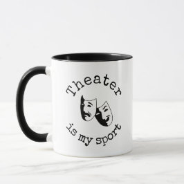 Caneca "Teatro é meu esporte" Thepian's Mug