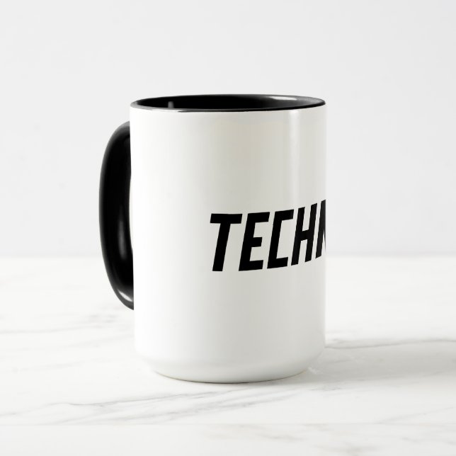 Caneca TECHNO Music (Frente Esquerda)