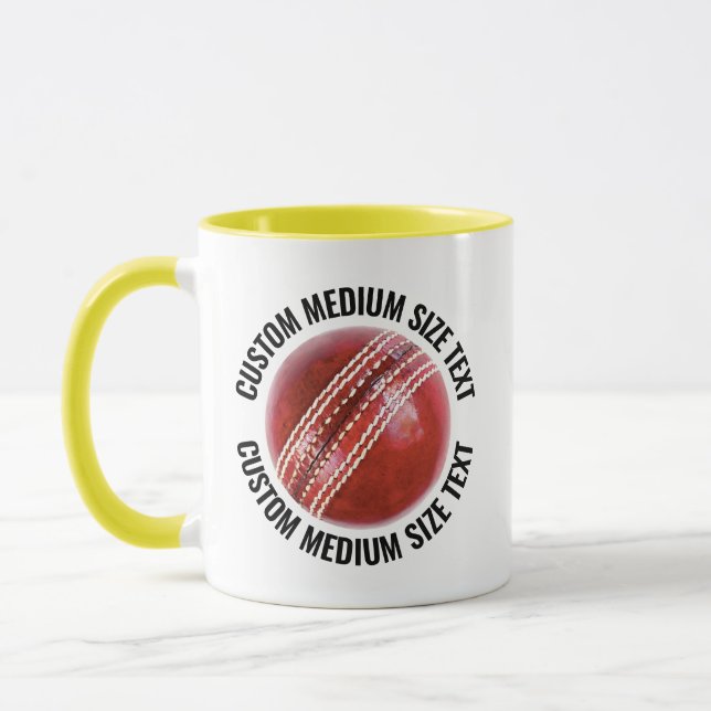 Caneca Tecido Médio YELLOW Combo 11oz Cricket Personaliza (Esquerda)