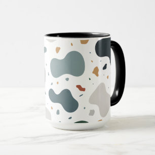 Caneca Tecido Personalizado de Estilo Terrazzo Minimalist