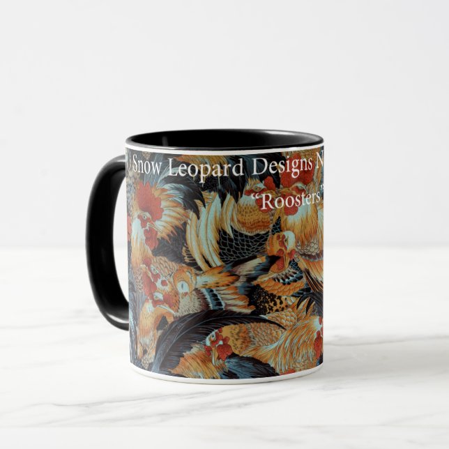 Caneca Tecido Philip Jacobs Designs-leopardo-de-neve (Frente Esquerda)