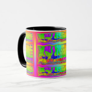 Caneca Teclado mosaico