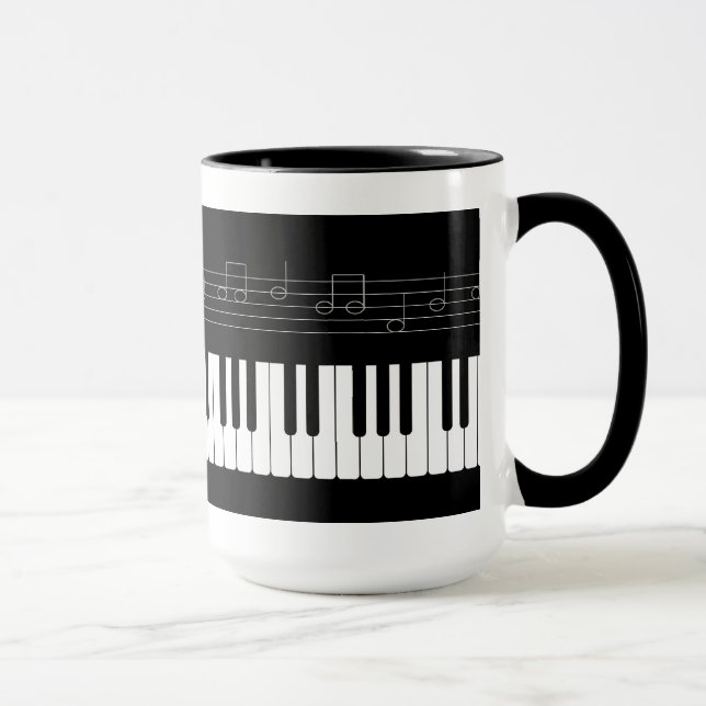 Caneca Teclado Piano (Direita)