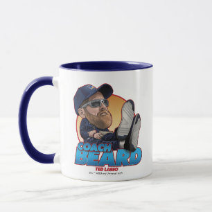 Caneca Ted Lasso   Barba de Treinador Bobblehead