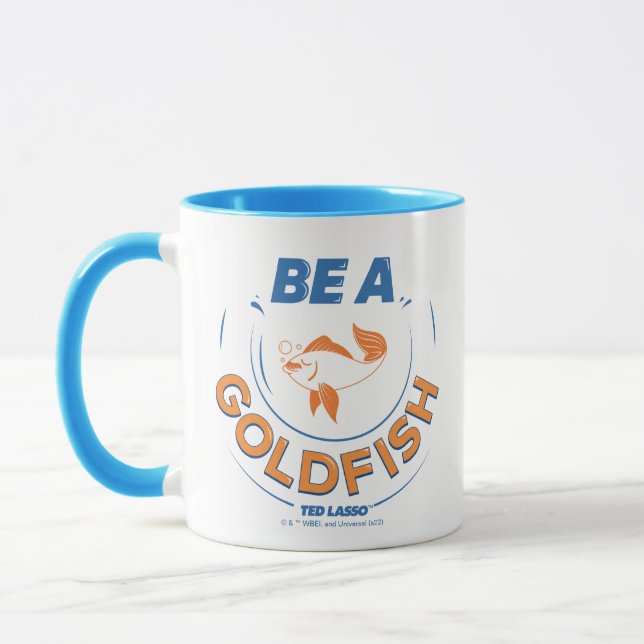 Caneca Ted Lasso | Ser Um Peixe Goldfish (Esquerda)