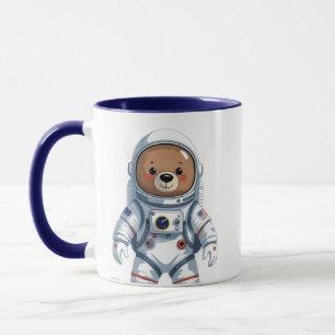 Caneca Teddy Astronauta Minimalista