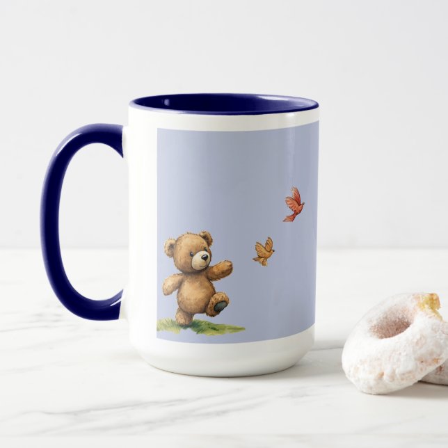 CANECA TEDDY BEAR ANDANDO (Com Donut)