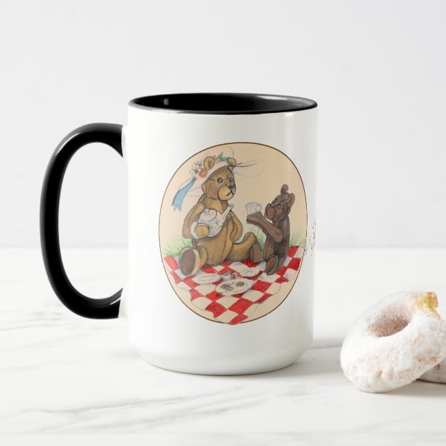 Caneca Teddy Bear Picnic Mug (Com Donut)