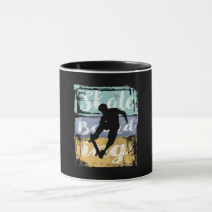 Caneca Tee Skateboard - Vintage Retro Skateboarder
