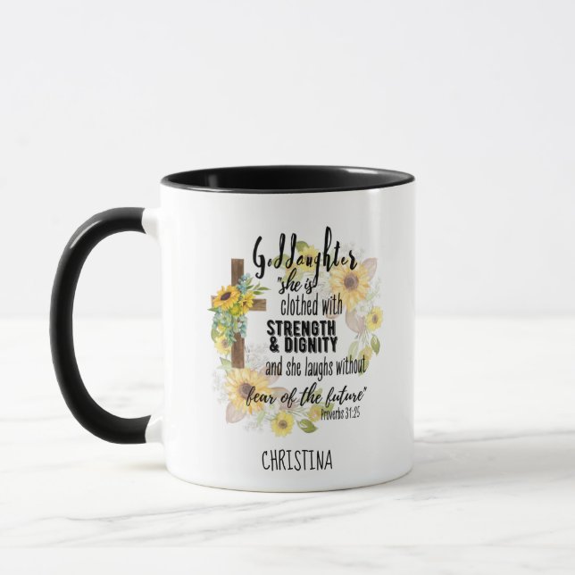 Caneca Teen Godchild Gift - Citação personalizada do prov (Esquerda)