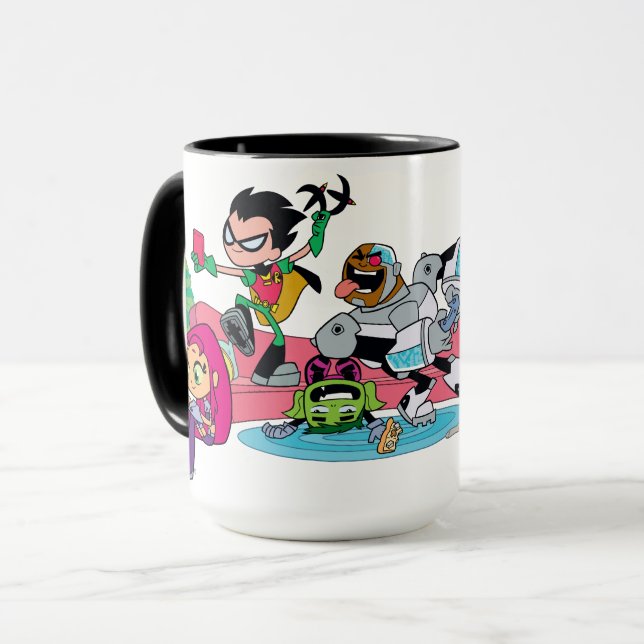 Caneca Teen Titans Go! | Abordagens De Monstro Não Confir (Frente Esquerda)