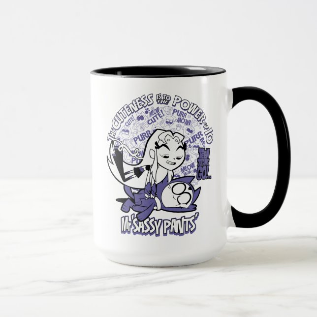 Caneca Teen Titans Go! | Starfire & Mr Sassy Pants (Direita)