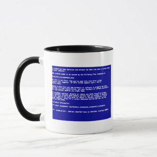Caneca Tela azul da morte