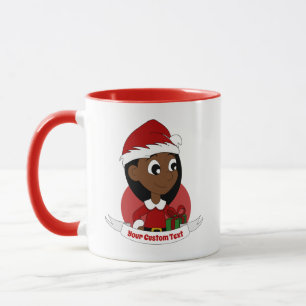 Caneca Tela de natal fofa personalizada