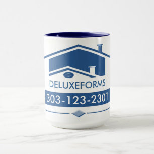Caneca Telhado azul