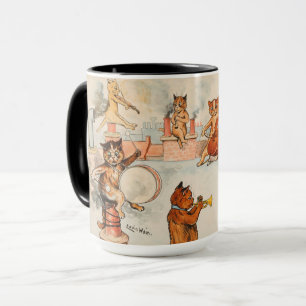 Caneca Telhado de Banda superior por Louis Wain