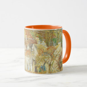 Caneca Telhados Vermelhos, Canto de uma Aldeia, Inverno p