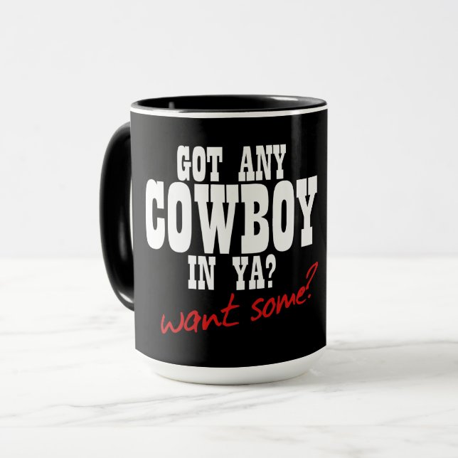 CANECA TEM ALGUM VAQUEIRO EM VOCÊ? QUER UM POUCO?! (Frente Esquerda)
