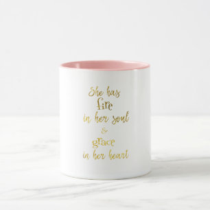 Caneca Tem o fogo em sua alma: Benevolência em suas
