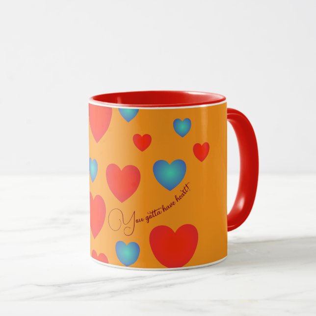 Caneca Tem Que Ter Coração, Mug (Frente Esquerda)