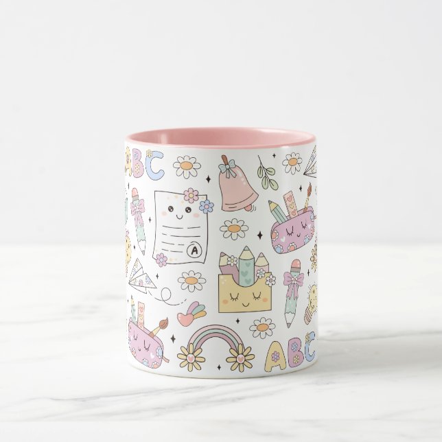 Caneca Tema de Design Escolar Groovy (Centro)