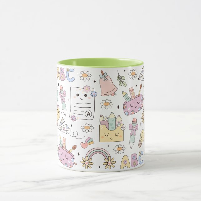 Caneca Tema de Design Escolar Groovy (Centro)