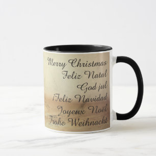 Caneca Tema de Natal com Frutas