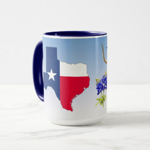 Caneca Tema do Texas sobre blues, Mug