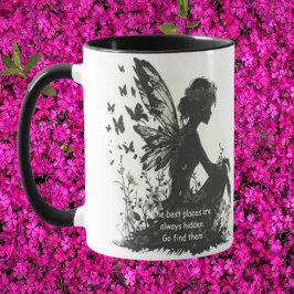 Caneca Tema Fairy Silhouette