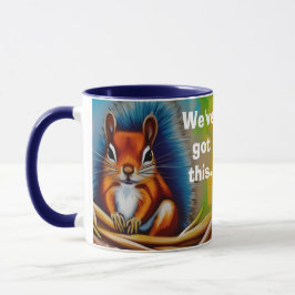 Caneca Temos esse esquilo, tartaruga, aranha 2 tons Mug