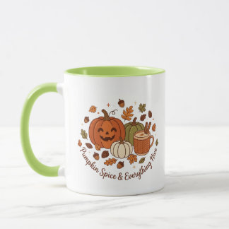 Caneca Tempero de Abóbora e Tudo Bonito Outono